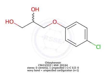 Chemical structure of Chlorphenesin