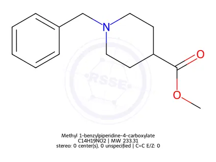 Chemical structure of Methyl 1-benzylpiperidine-4-carboxylate