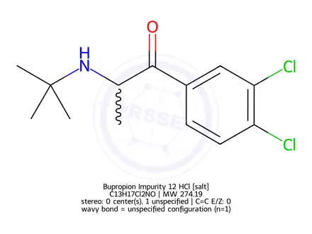 Chemical structure of Bupropion Impurity 10