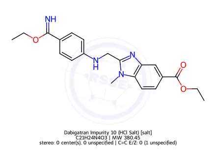 Chemical structure of Dabigatran Impurity 10 (HCl Salt)