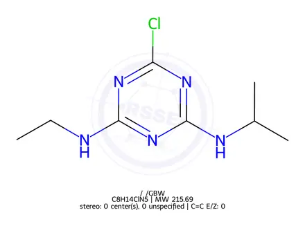 Chemical structure of Atrazine