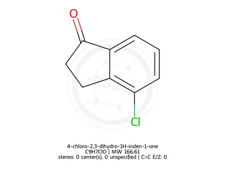 Chemical structure of 4-chloro-2,3-dihydro-1H-inden-1-one