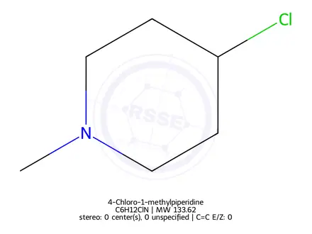 Chemical structure of 4-Chloro-1-methylpiperidine