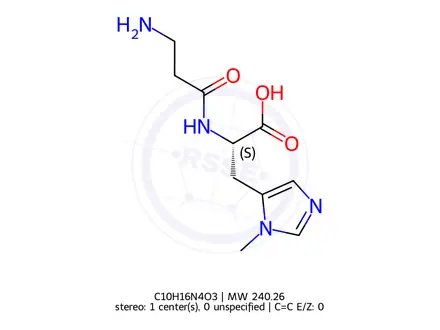 Chemical structure of L-Anserine Nitrate Salt
