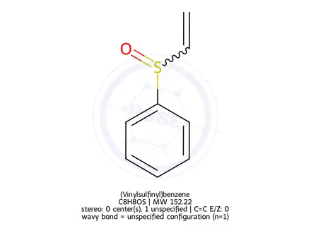 Chemical structure of (Vinylsulfinyl)benzene