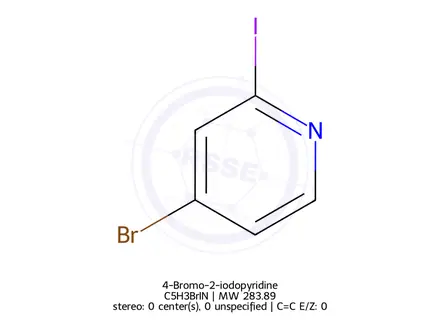 Chemical structure of 4-Bromo-2-iodopyridine