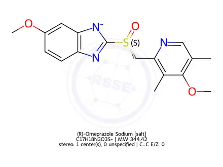 Chemical structure of Omeprazole Impurity 28
