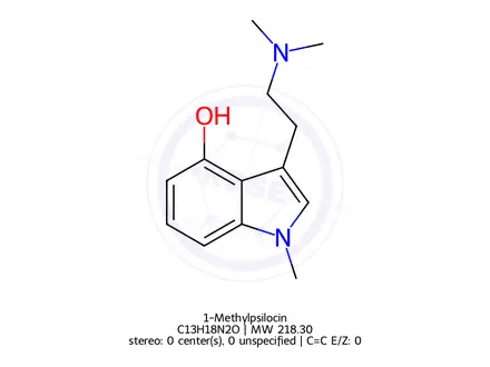 Chemical structure of 1-Methylpsilocin
