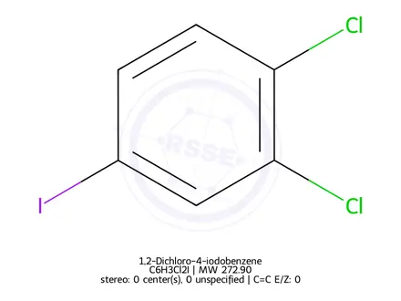 Chemical structure of 1,2-Dichloro-4-iodobenzene