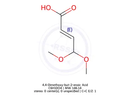Chemical structure of 4,4-Dimethoxy-but-2-enoic Acid