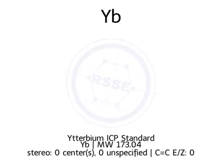 Chemical structure of Ytterbium ICP Standard