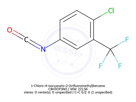 Chemical structure of 1-Chloro-4-isocyanato-2-(trifluoromethyl)benzene