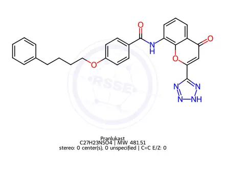 Chemical structure of Pranlukast