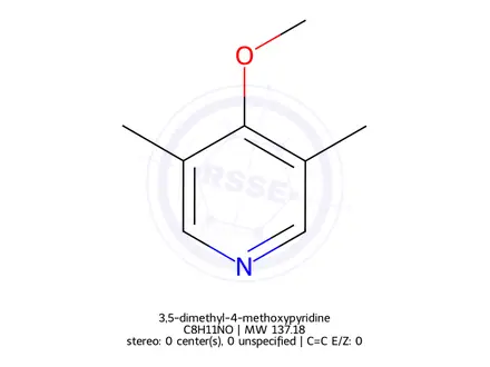 Chemical structure of 3,5-dimethyl-4-methoxypyridine