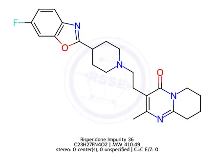 Chemical structure of Risperidone Impurity 36
