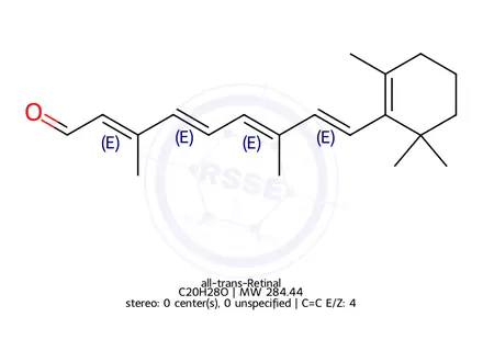 Chemical structure of all-trans-Retinal