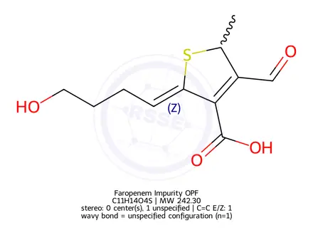 Chemical structure of Faropenem Impurity OPF