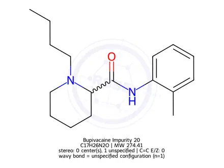 Chemical structure of Bupivacaine Impurity 20