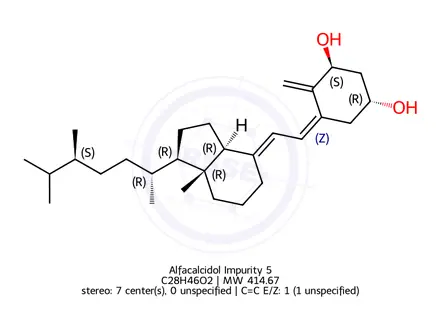 Chemical structure of Alfacalcidol Impurity 5