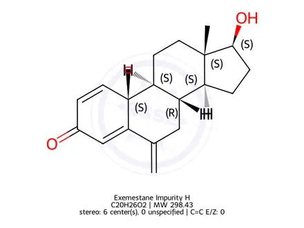 Chemical structure of Exemestane Impurity H