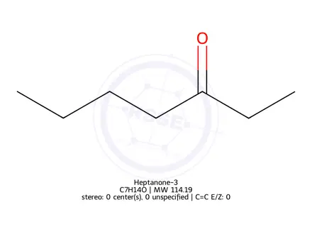 Chemical structure of Heptanone-3