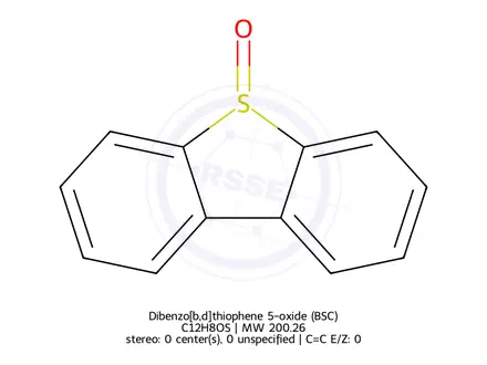 Chemical structure of Dibenzo[b,d]thiophene 5-oxide (BSC)