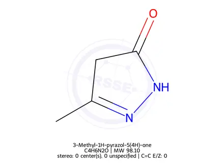 Chemical structure of 3-Methyl-1H-pyrazol-5(4H)-one