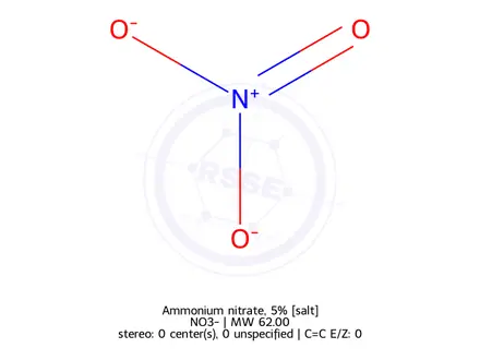 Chemical structure of 0.001M Sodium nitrate