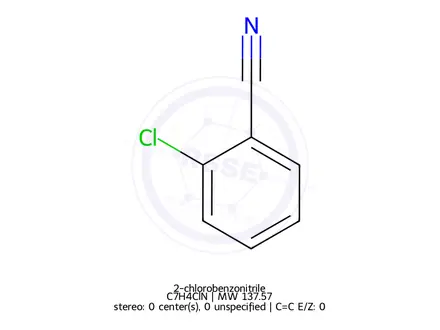 Chemical structure of 2-chlorobenzonitrile