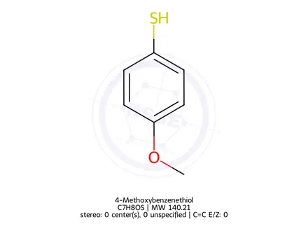 Chemical structure of 4-Methoxybenzenethiol