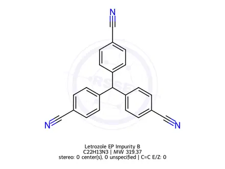 Chemical structure of Letrozole EP Impurity B