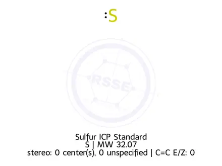 Chemical structure of Sulfur ICP Standard