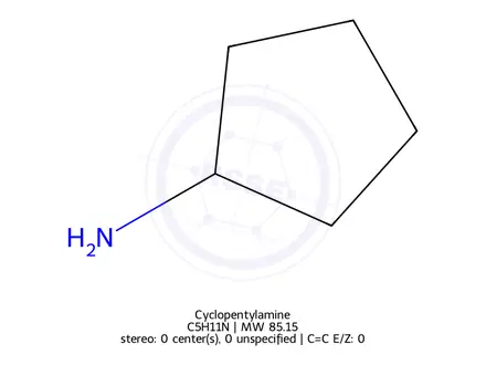 Chemical structure of Cyclopentylamine (BSC)