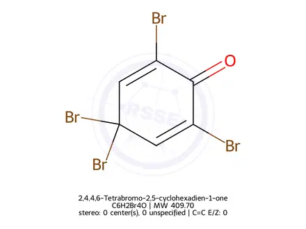 Chemical structure of 2,4,4,6-Tetrabromo-2,5-cyclohexadien-1-one