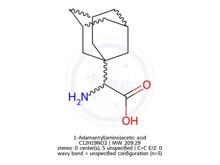 Chemical structure of 1-Adamantyl(amino)acetic acid hydrochloride