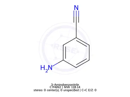 Chemical structure of 3-Aminobenzonitrile