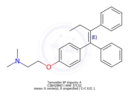 Chemical structure of Tamoxifen EP Impurity A