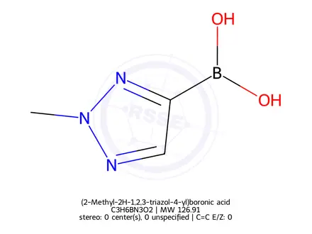 Chemical structure of (2-Methyl-2H-1,2,3-triazol-4-yl)boronic acid