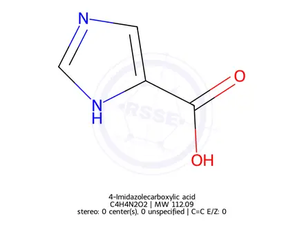 Chemical structure of 4-Imidazolecarboxylic acid