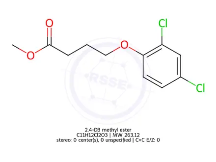 Chemical structure of 2,4-DB methyl ester