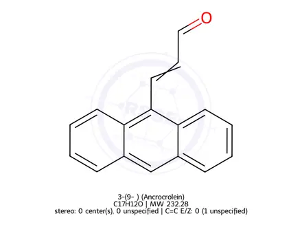 Chemical structure of 3-(9-Anthryl)acrolein (Anthacrolein)