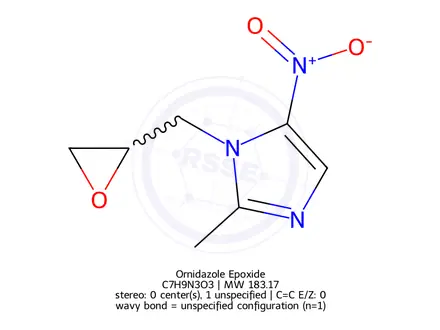 Chemical structure of Ornidazole Impurity I