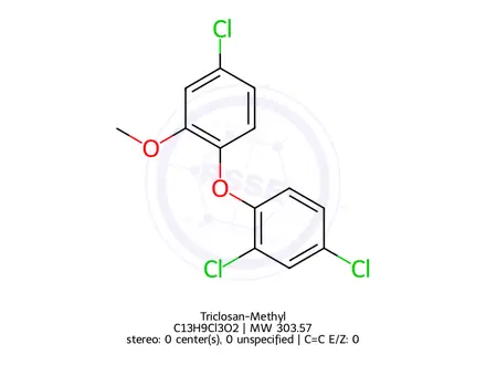 Chemical structure of Triclosan-Methyl