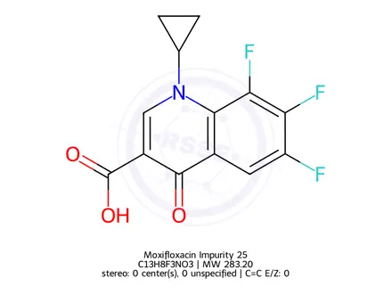 Chemical structure of Moxifloxacin Impurity 25