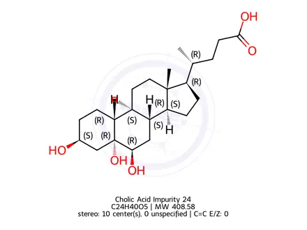 Chemical structure of Cholic Acid Impurity 24