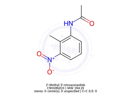 Chemical structure of 2'-Methyl-3'-nitroacetanilide