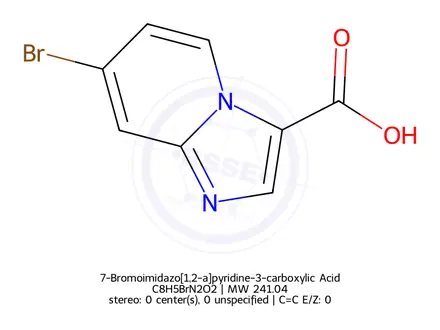 Chemical structure of 7-Bromoimidazo[1,2-a]pyridine-3-carboxylic Acid