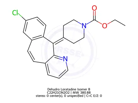Chemical structure of Loratadine Impurity K