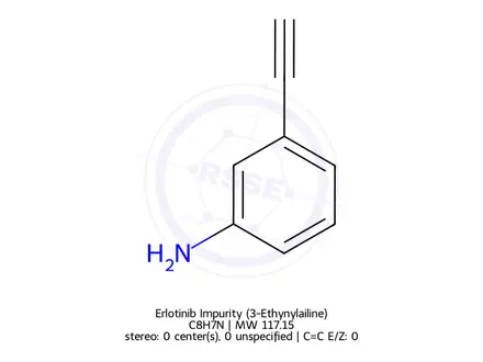 Chemical structure of 3-Ethynylaniline