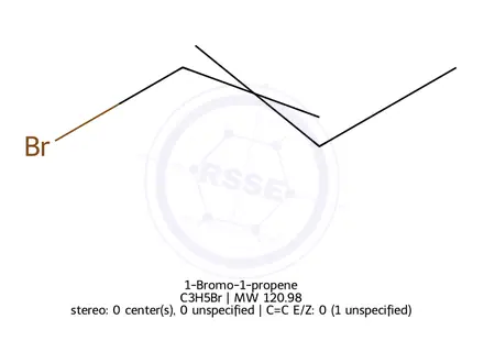 Chemical structure of 1-Bromo-1-propene